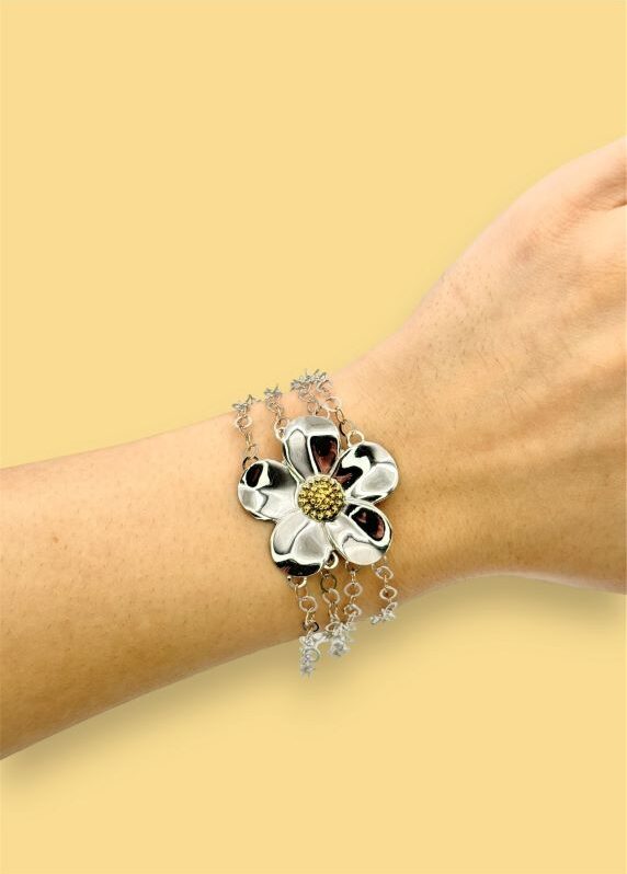 Bracciale in argento Daisy