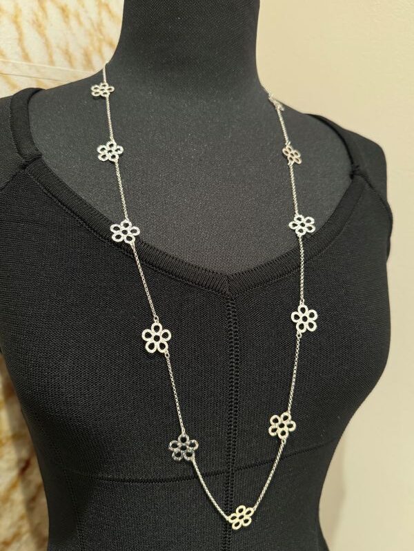 Collana lunga argento Daisy