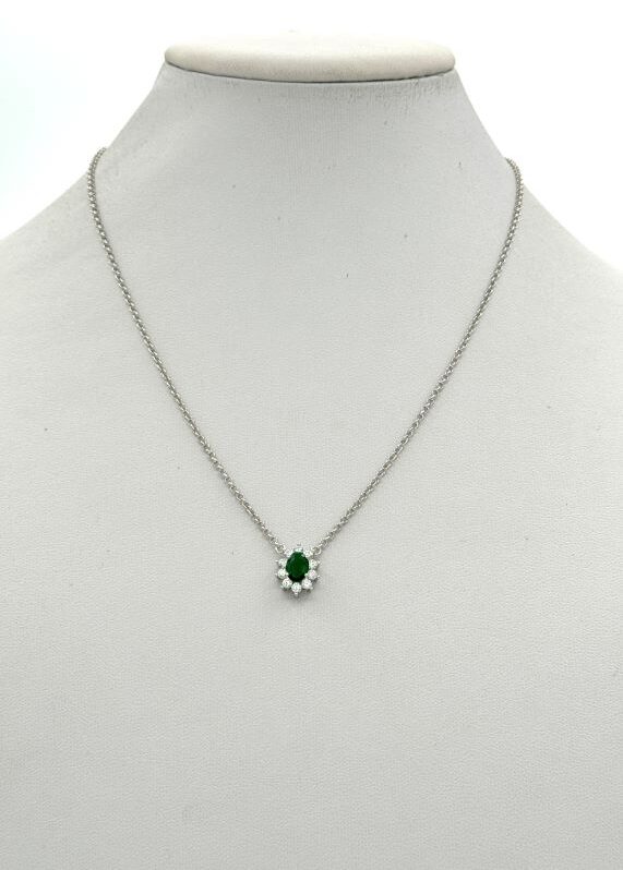 Collana in argento Kate verde