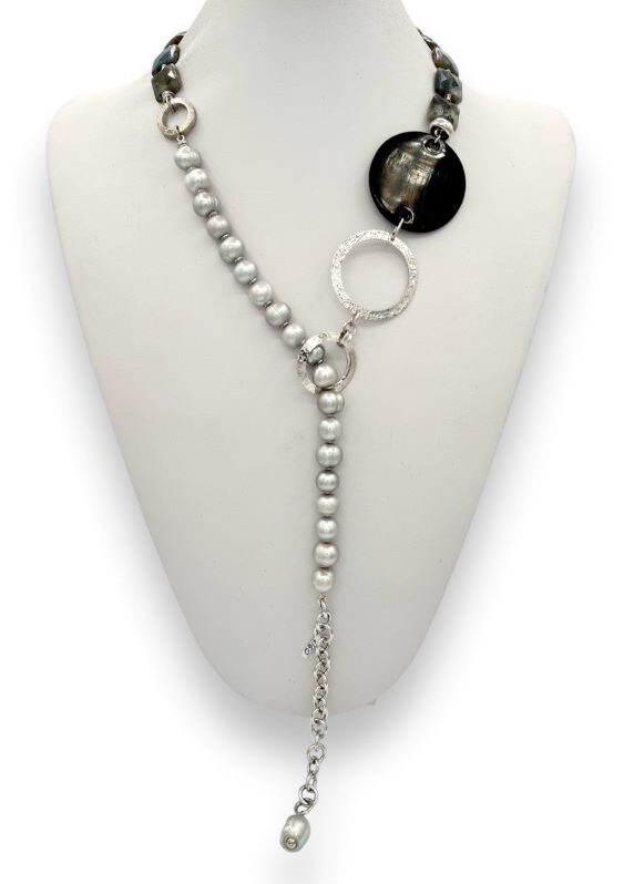 Greta tie necklace