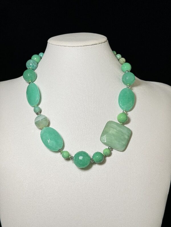 Collana girocollo Verde brillante