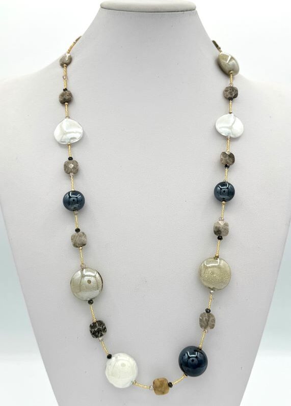 Collana lunga in vetro veneziano Teresa