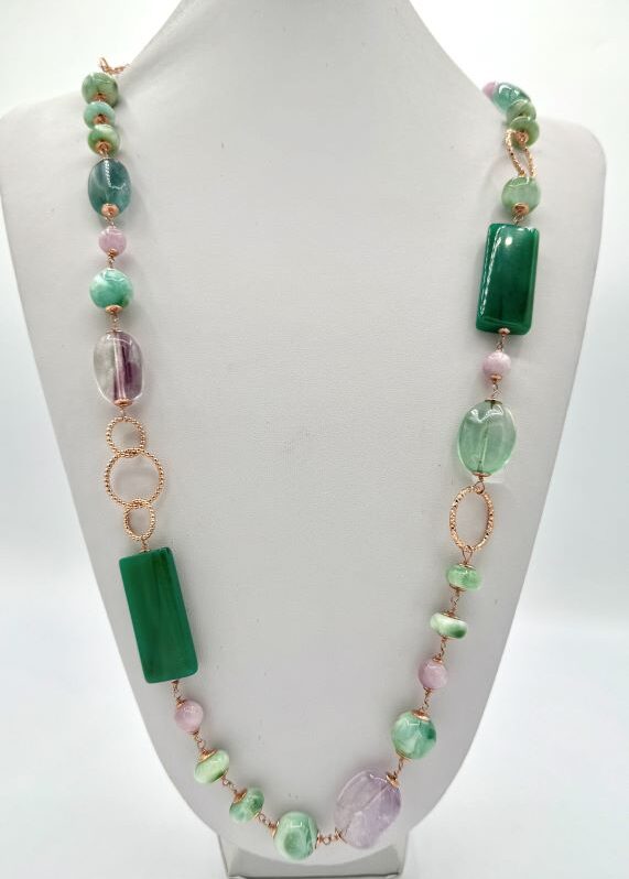 Collana lunga in pietra naturale Armonia