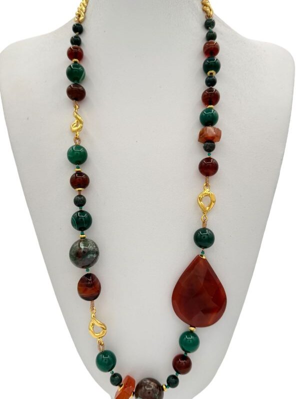 Collana lunga pietre dure Giuditta