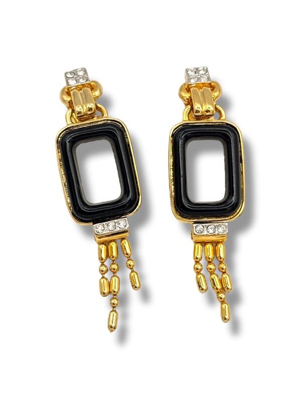 Orecchini pendenti clips modello vintage Eloise