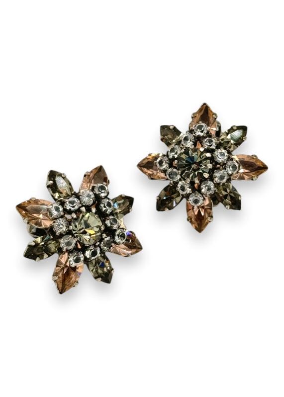 Clips Swarovski fiore