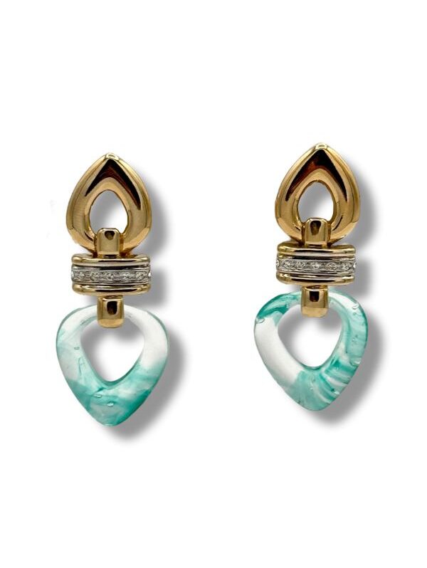 Orecchini clips pendenti stile vintage Vittoria