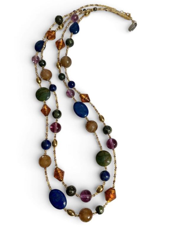 Collana donna lunga in pietre dure Jasmine