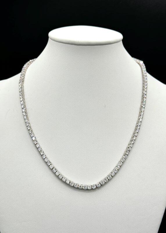 Collana tennis in argento