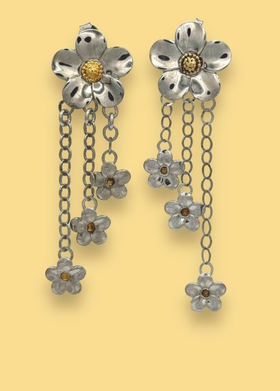 Orecchini in argento Daisy