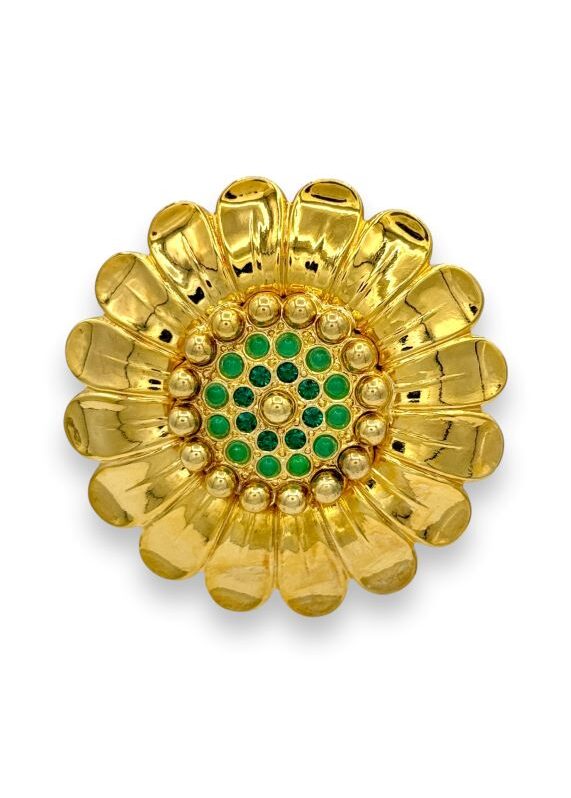 Spilla vintage Flower green