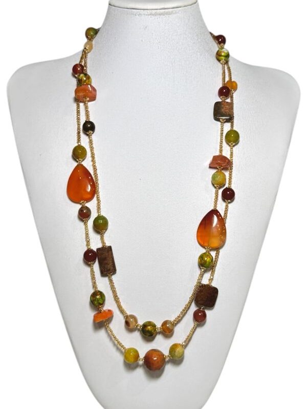 Collana artigianale pietre naturali Gaia