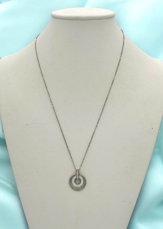 Collana argento con ciondolo madreperla