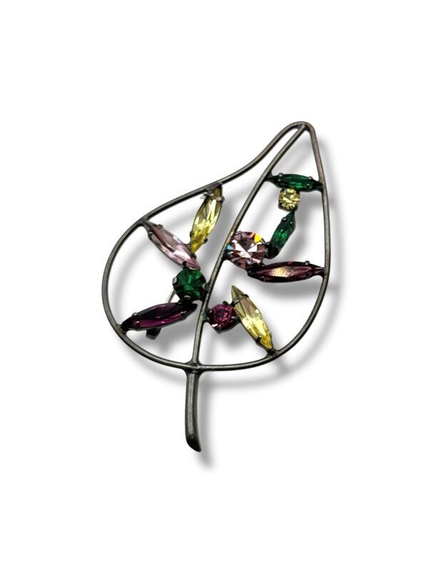 Spilla gioiello foglia