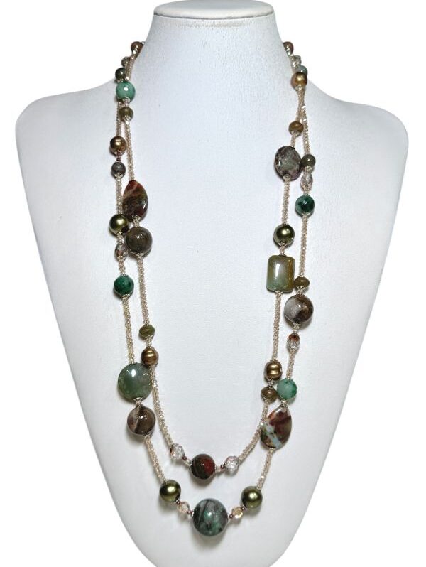 Collana artigianale pietre naturali Luisa