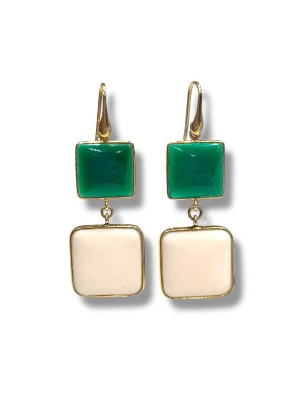 Orecchini in argento dorato Mirka