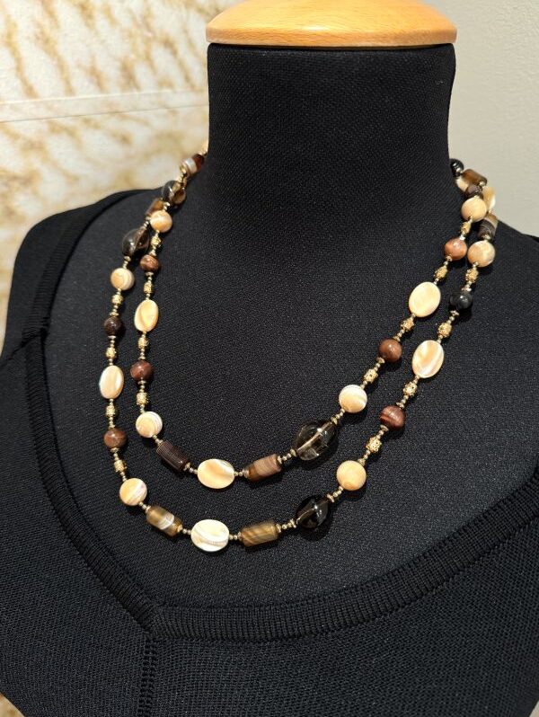 Collana lunga donna pietre naturali Valentina