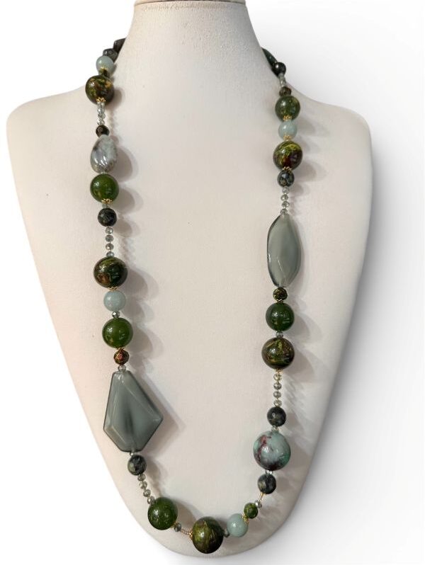 Collana donna artigianale Moss