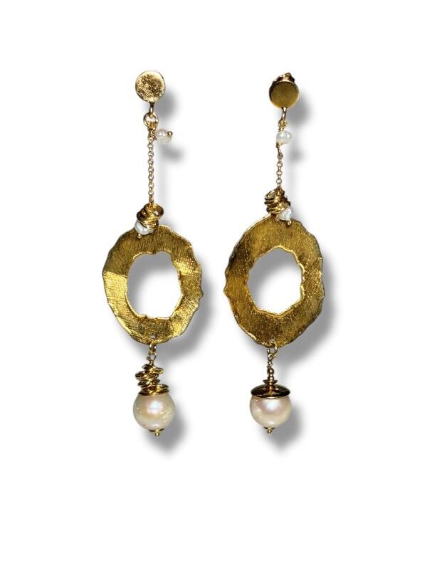 Orecchini in argento 925 e perle Marilena