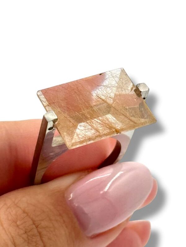 Anello donna argento e pietra naturale Cleo